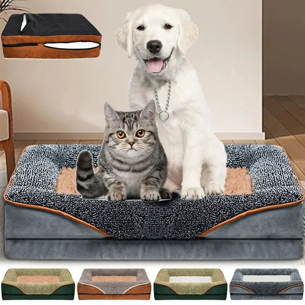 

1PC Removable and Washable Pet Dog Sofa Dog Sleep Bed All-season Universal Dog Kennel Cat Kennel Soft and Comfortable Pet Kennel