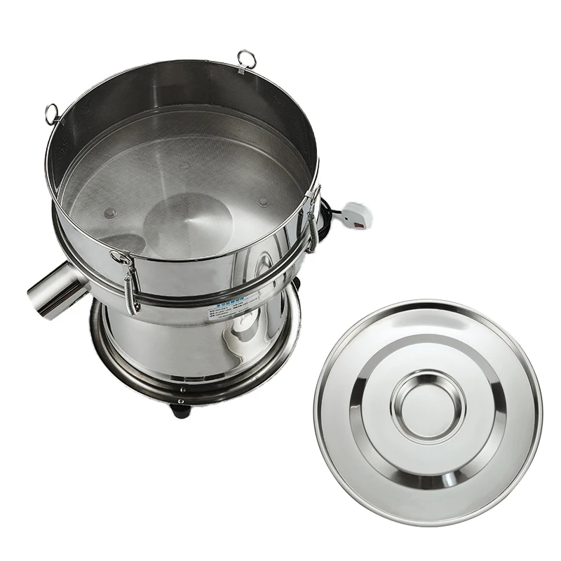 Petit écran vibrant en acier inoxydable, 110V, 220V, diamètre 40cm, machine de criblage à distance, poudre