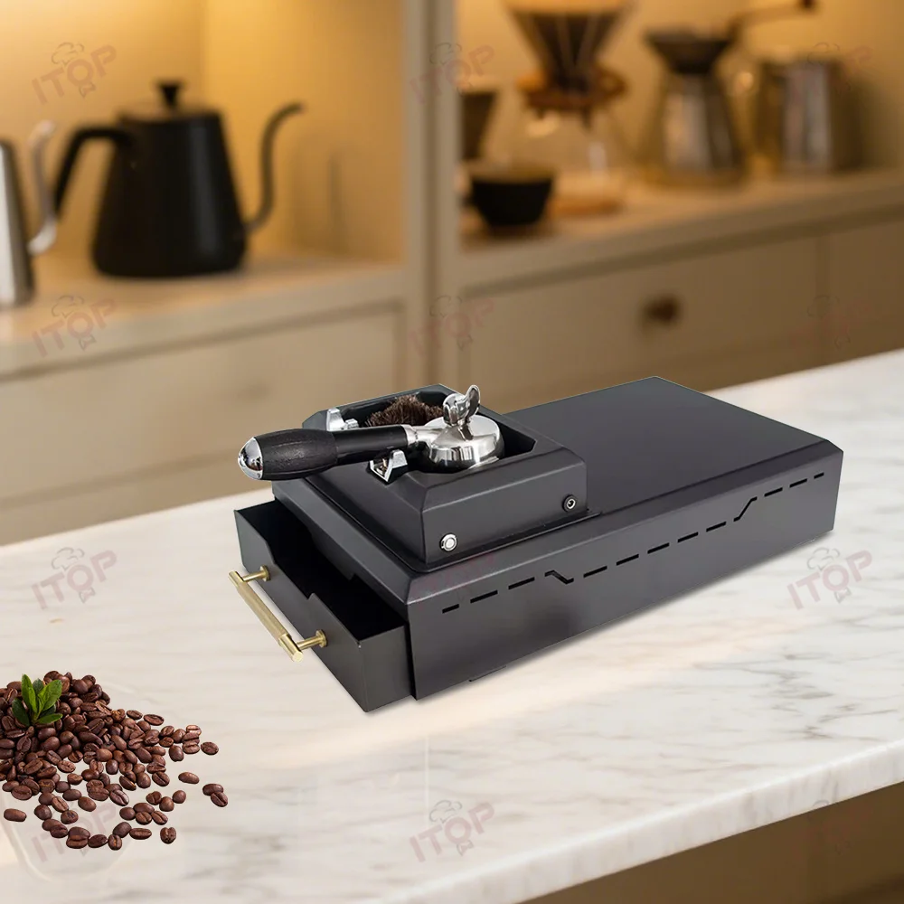 Automatic Coffee Portafilter Cleaner Electric Cleaner For 58mm Portafilter Commercial Powder Bowl Cleaning Machine