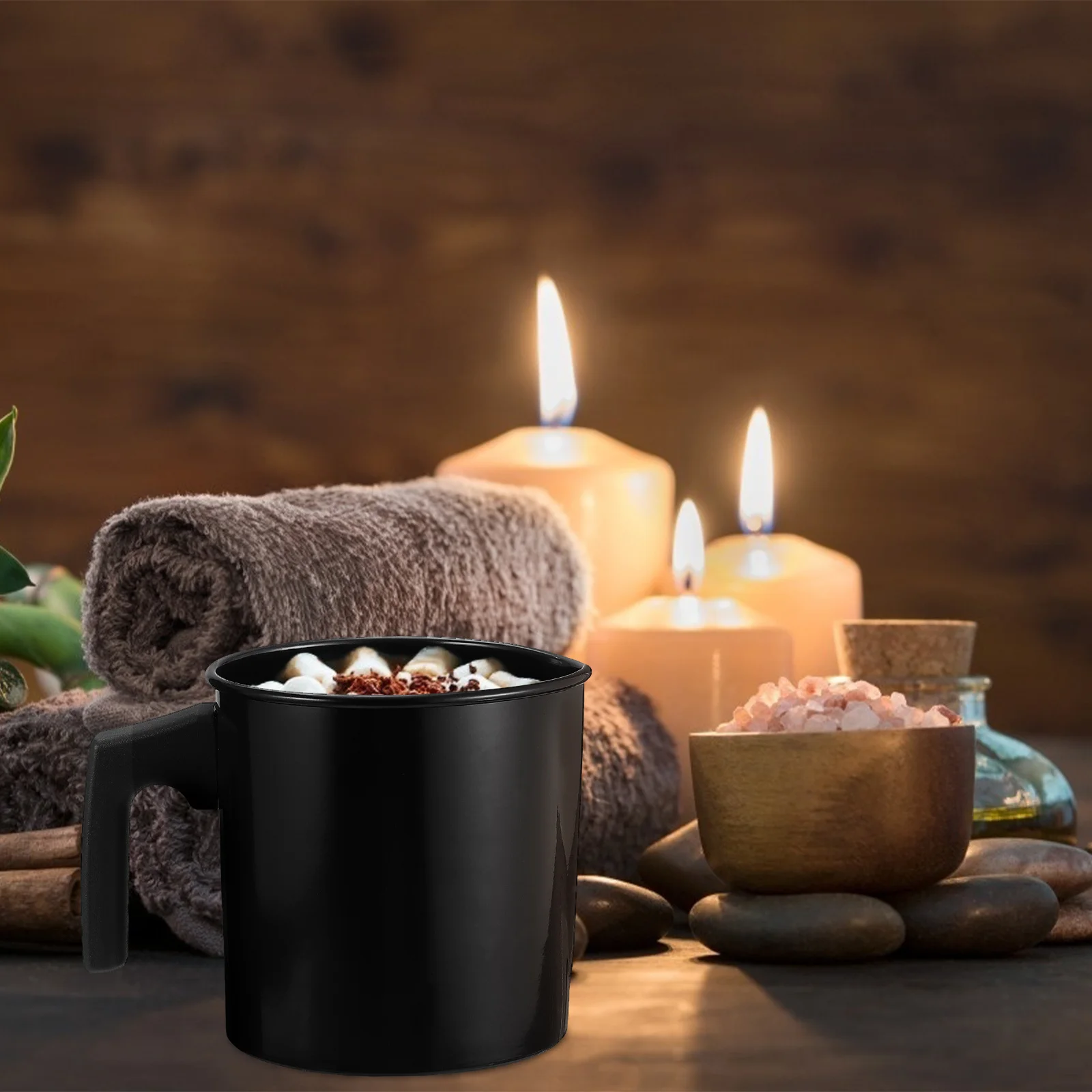 

1Pcs Melting Wax Pot Professional Alloy Making Kit Heat Resistant Handle Dripless Pouring Spout for DIY Candles Soap