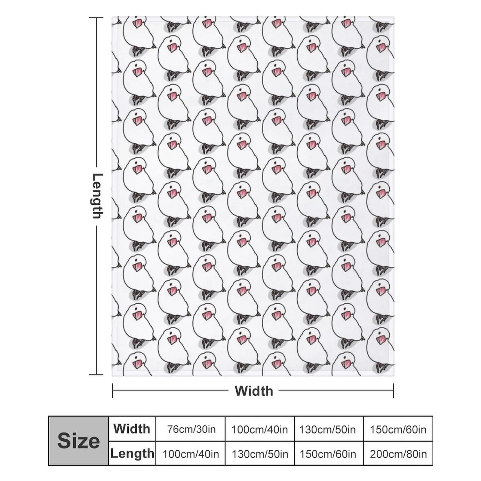 لطيف الأبيض جافا سبارو رمي بطانية الفانيلا النسيج تأثيري أنيمي المصممين الأربعاء البطانيات