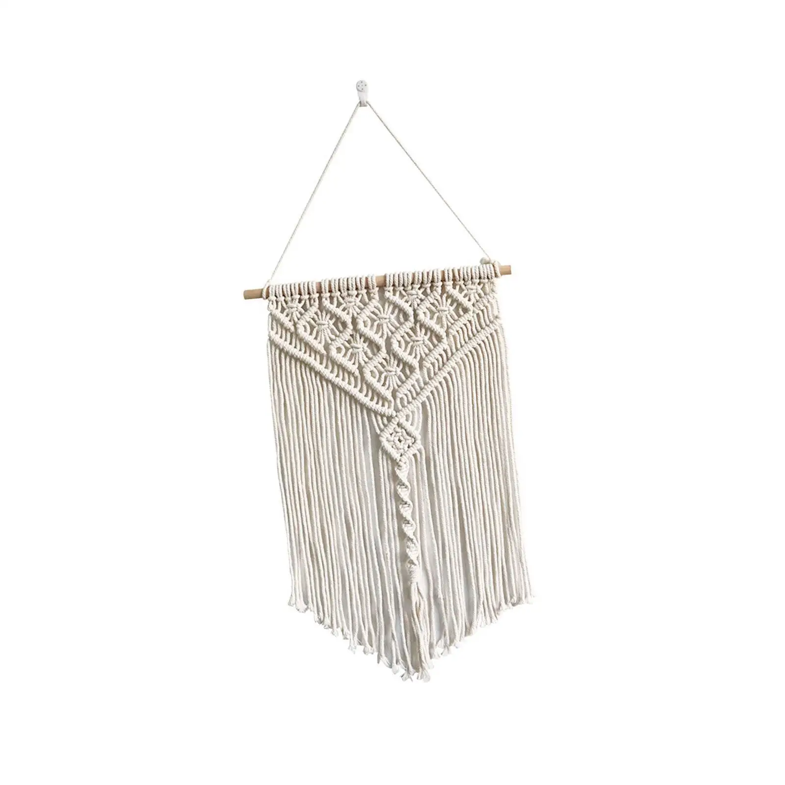 Macrame Wall Hanging Bohemian Tapestry Wall Decor Tassel Chic Bedroom Boho Wall Decor for Dorm Living Room over Bed Wedding