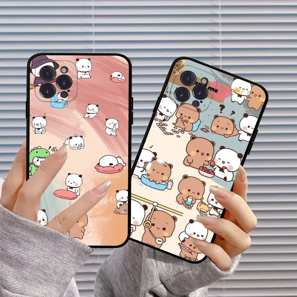 Cute B-BUBU-DUDU Phone Case For iPhone 15 14 13 12 Mini 11 Pro XS Max X XR SE 6 7 8 Plus Soft Silicone Cover