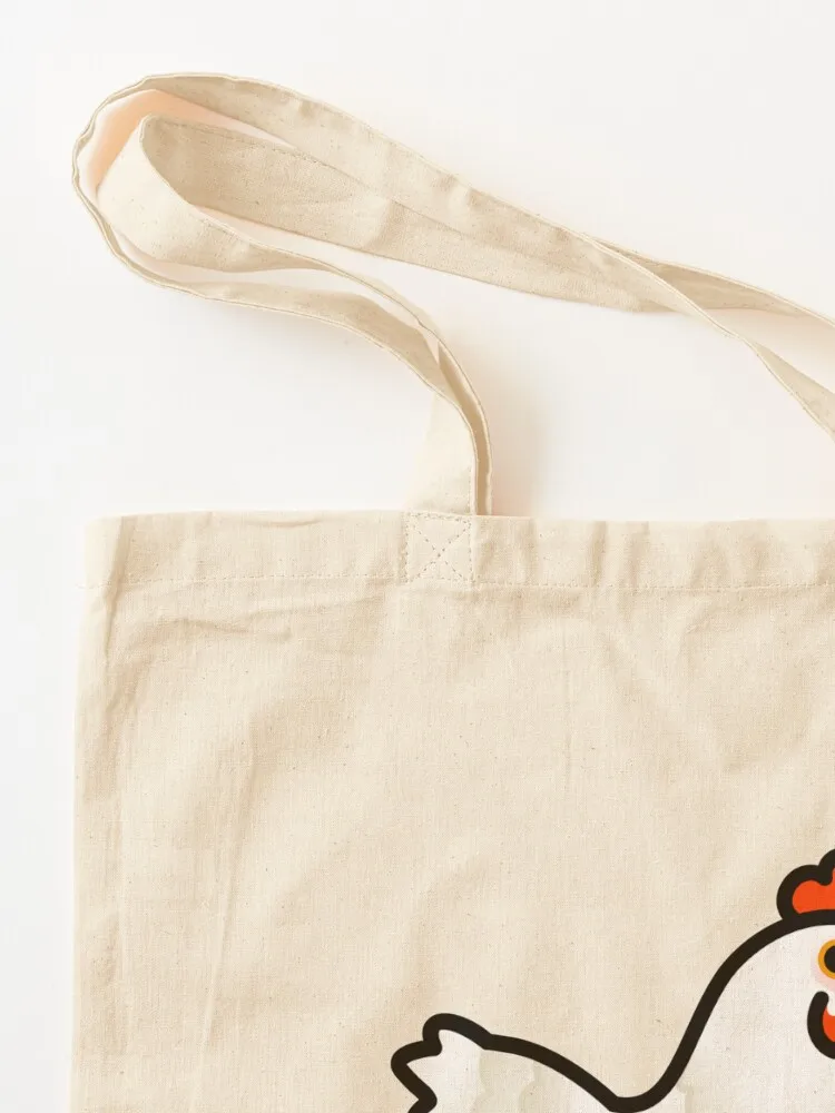 Chubby White Chicken Tote Bag Reusable bags shoping bag Shopper Gift bags