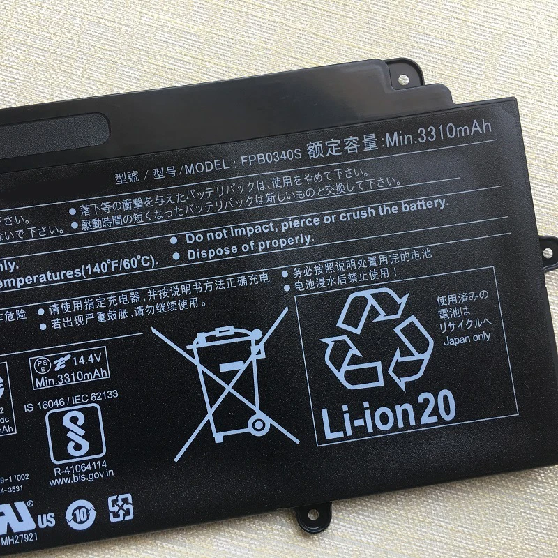 Imagem -03 - Supstone Novo Fpb0339s Fpb0340s Fpcbp536 Bateria do Portátil para Fujitsu Lifebook U937 U938 U939 E548 Cp749820 Cp73763301 Fpcbp535