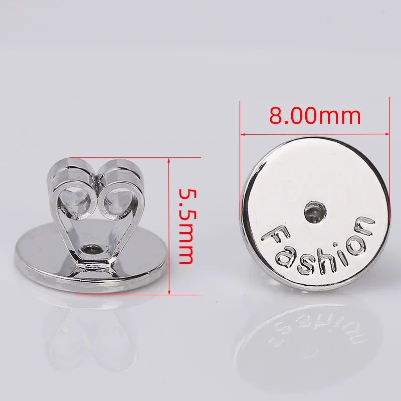 10 قطعة/الوحدة المعادن 6/8 مللي متر جولة الأذن التوصيل القرط ترصيع ظهورهم السدادات استبدال DIY بها بنفسك مستلزمات صناعة المجوهرات اكسسوارات أجزاء