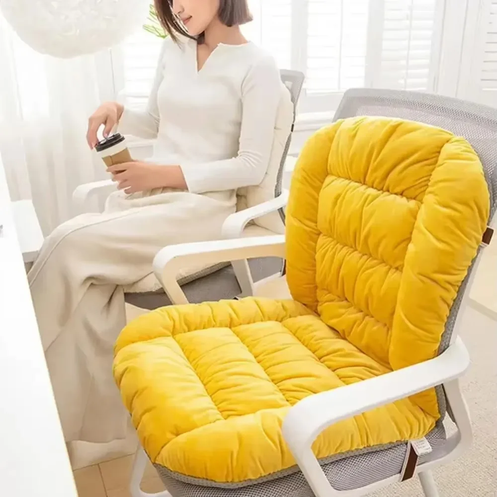 Extra Thick Comfortable Chair Pad with Back Support Non Slip Soft Cushion for Office Patio Garden Rocking Chair Outdoor Use