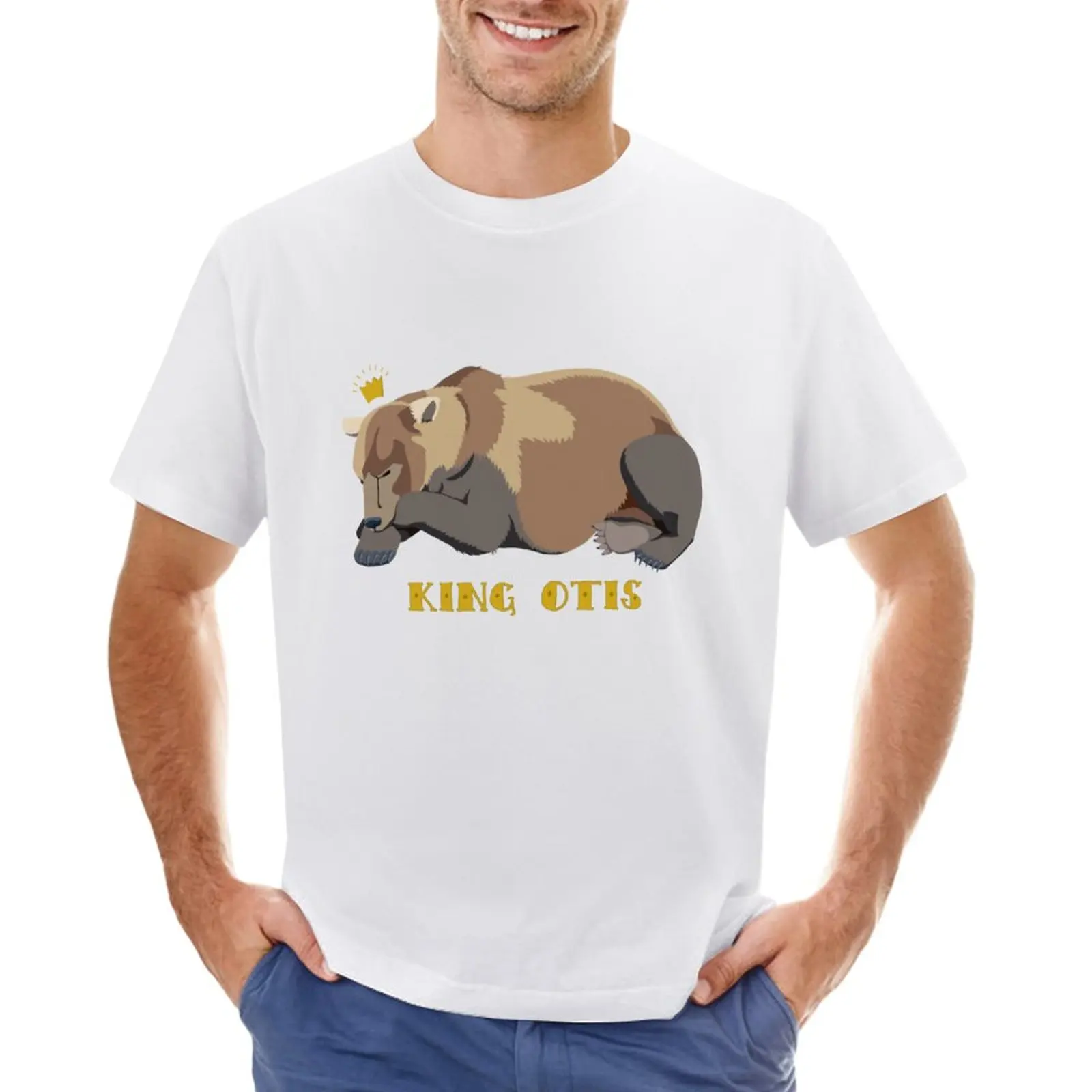 

King Otis (with text) T-Shirt boys whites quick-drying quick drying black t-shirts for men