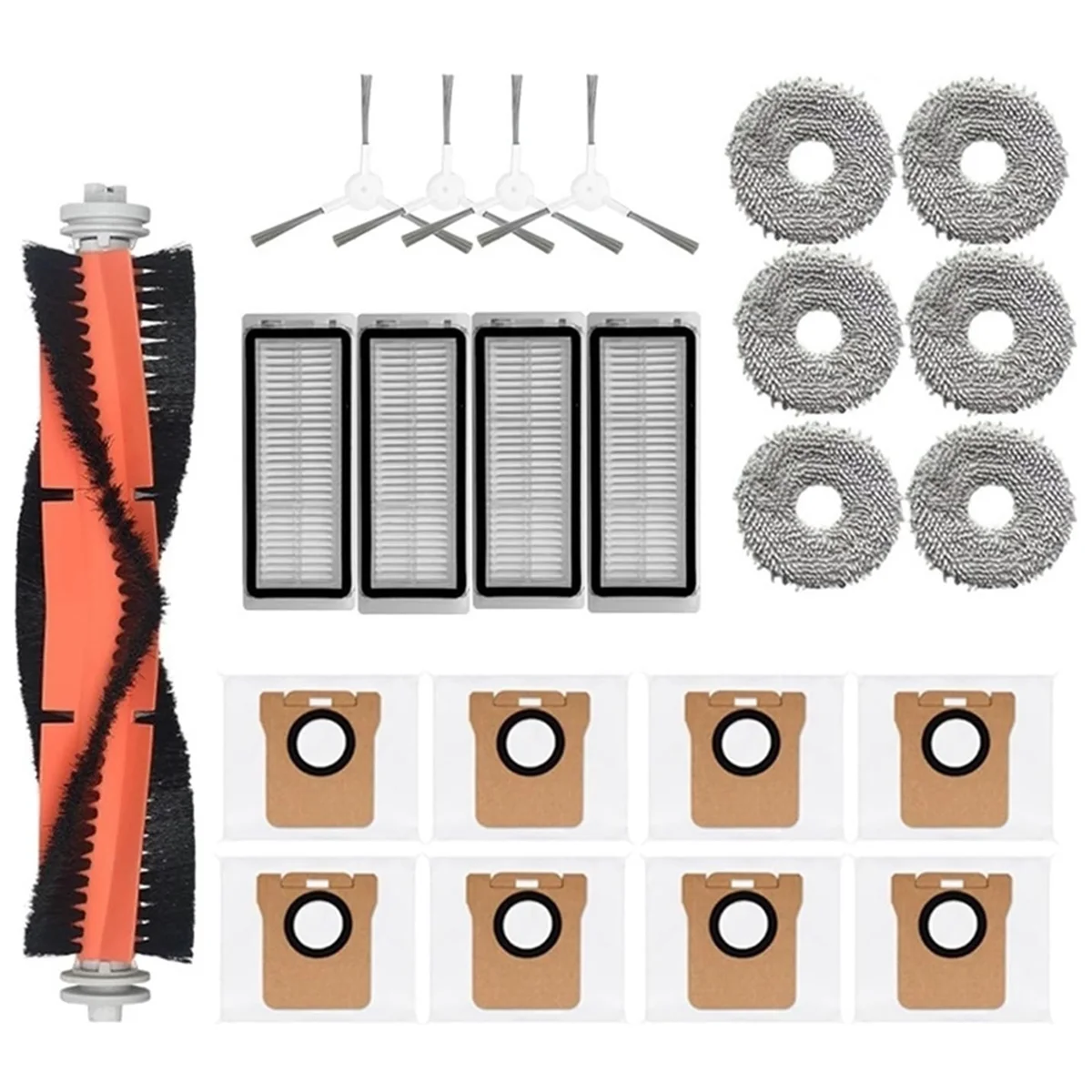 

Основная боковая щетка, Hepa фильтр, Швабра, пылесборник, аксессуары для Dreame Bot L20 Ultra / X20 Pro