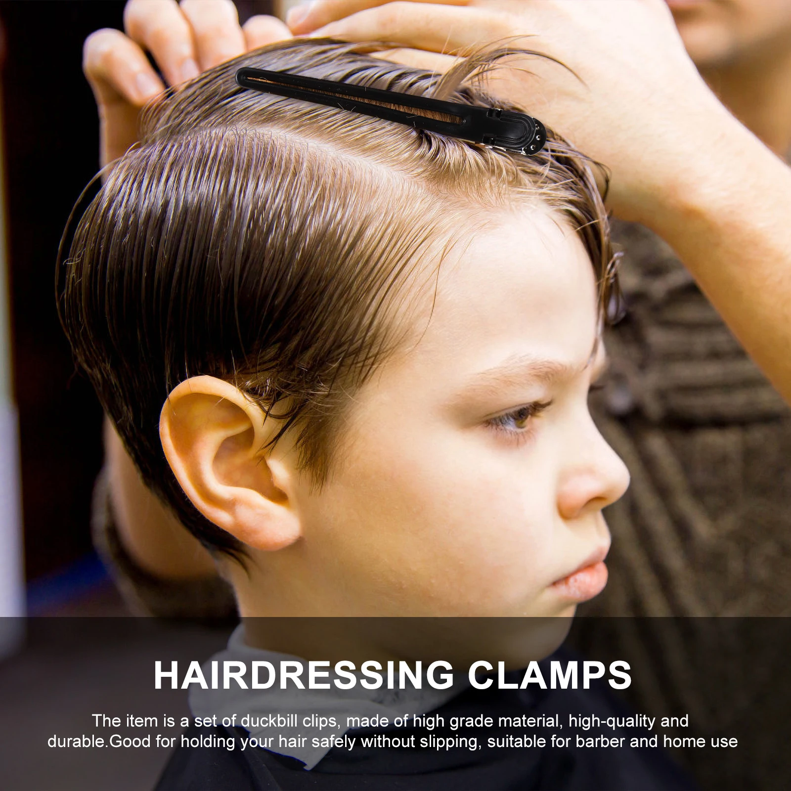 

12Pcs Professional Hair Partition Clips Smooth Surface Hairdressing Accessories for Stylists and Barbers Tightly Hold Hair