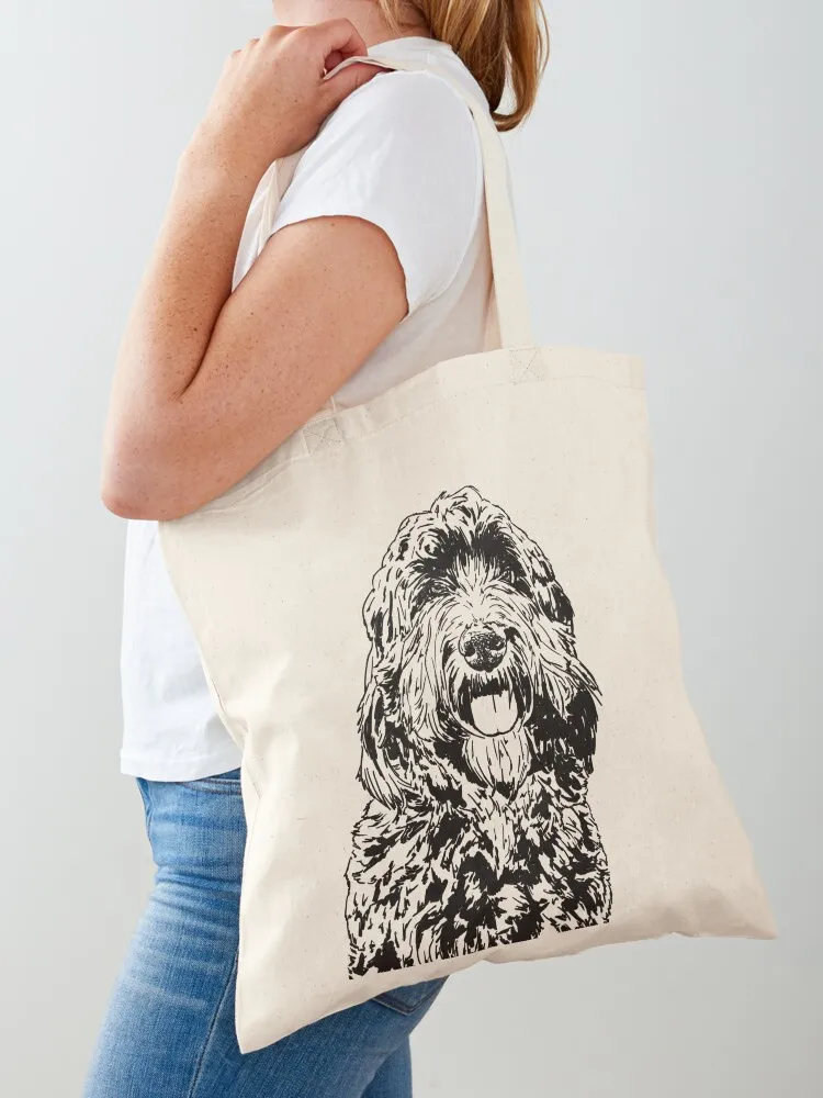 

Bernedoodle Dog Tote Bag eco bag folding sacs de shopping Canvas stote bag Big women
