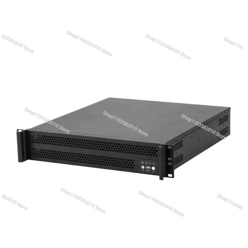 Flexible 2U Rack Mount Server Case, 490mm Depth, Industrial Control, Supports 2U Standard & ATX PSU, 12
