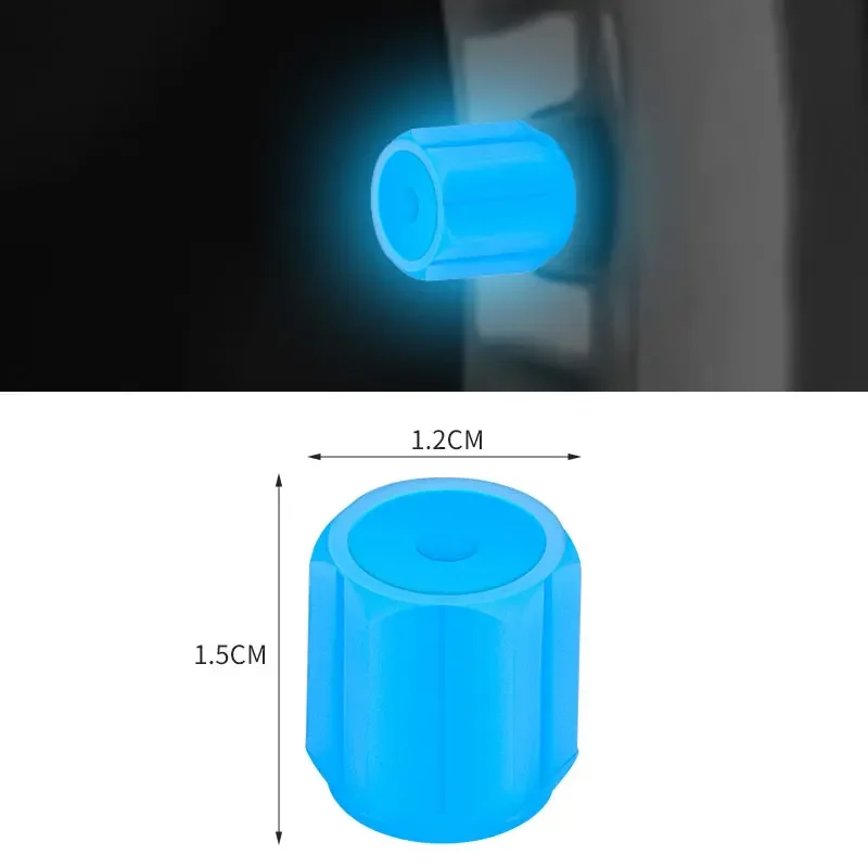 10/20PCS Luminous Valve Caps Fluorescent Red Night Glowing Car Motorcycle Bicycle Wheel Styling Tyre Hub Universal Cap Decor view 4