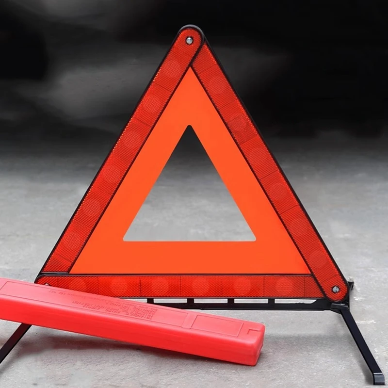 AB15-Standard Warning Triangles, Safetys Triangles DOT Approved, Reflective Triangles With Heavy Base, FMVSS 571.125