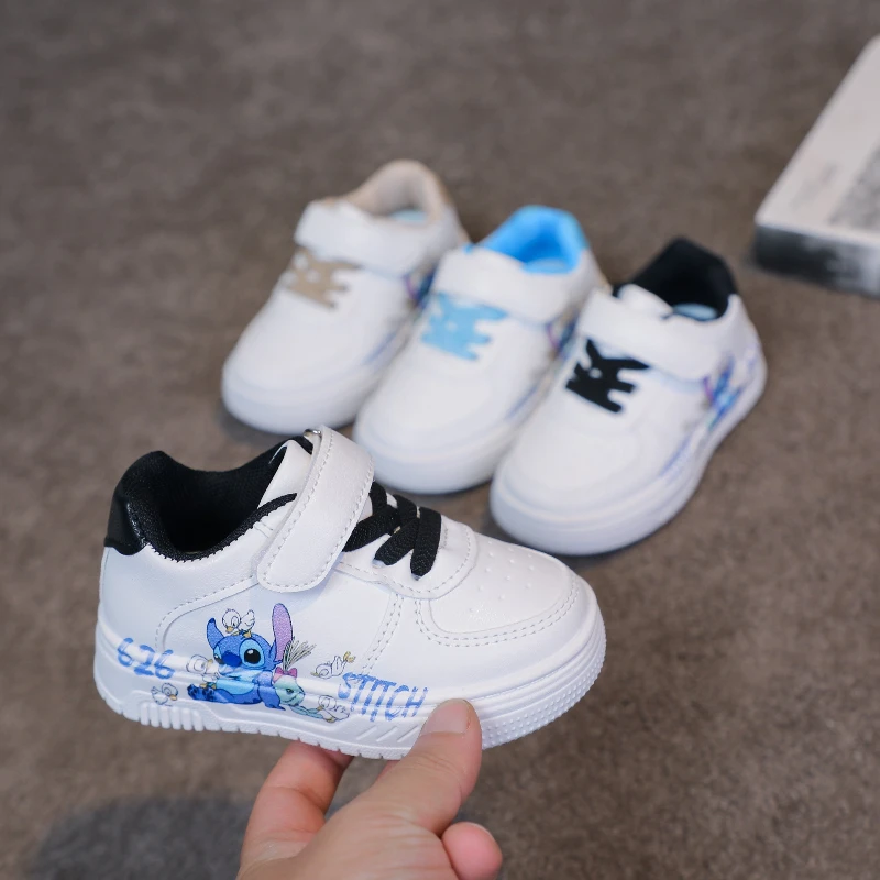 

Новые модные теннисные кроссовки Disney Stitch 2026 для осени, детские спортивные кроссовки, повседневные кеды для детей, теплые повседневные детские кроссовки