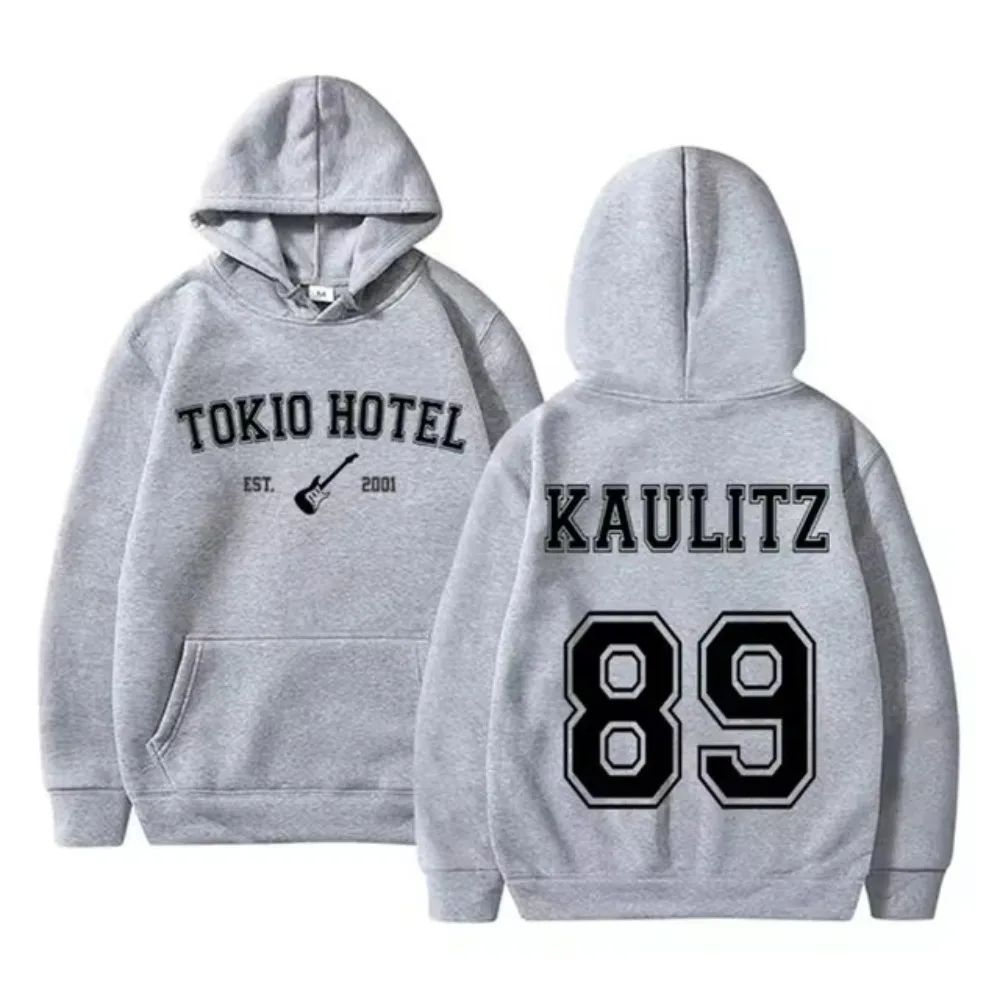 Tokio Hotel Unisex Teen Boy Girl Hoodie Kaulitz Fashion Fleece Luxury Hooded Sweatshirt Plain Autumn Print Men Women Pullover