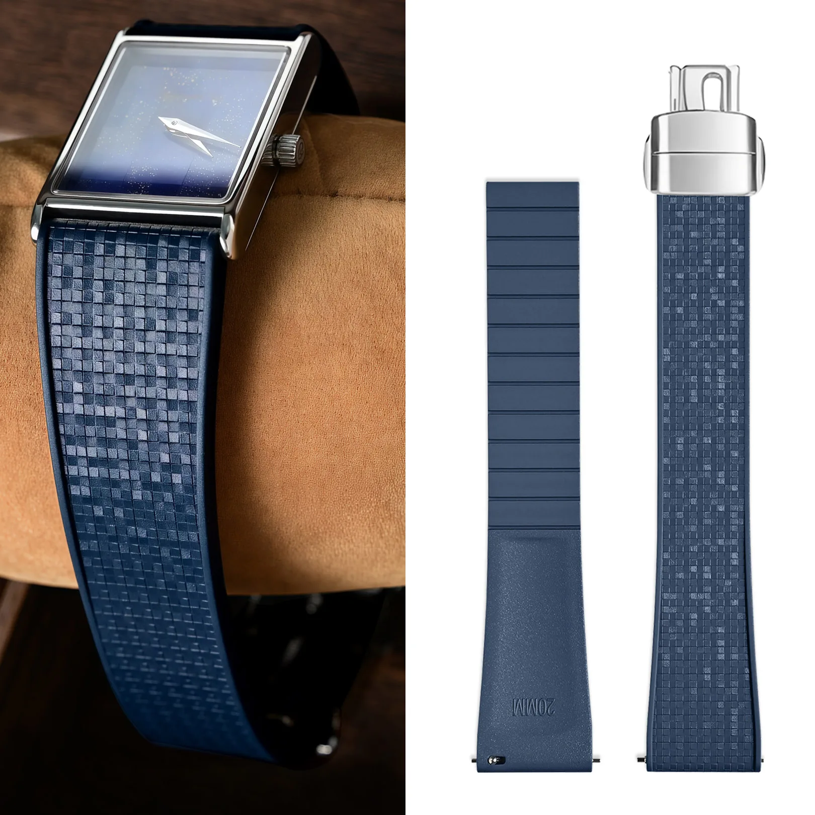 

Ремешок для часов из фторкаучука 18/19/20/21/22 мм для Huawei GT6 Longines SEIKO Citizen, ремешок для часов, размер браслета, браслета