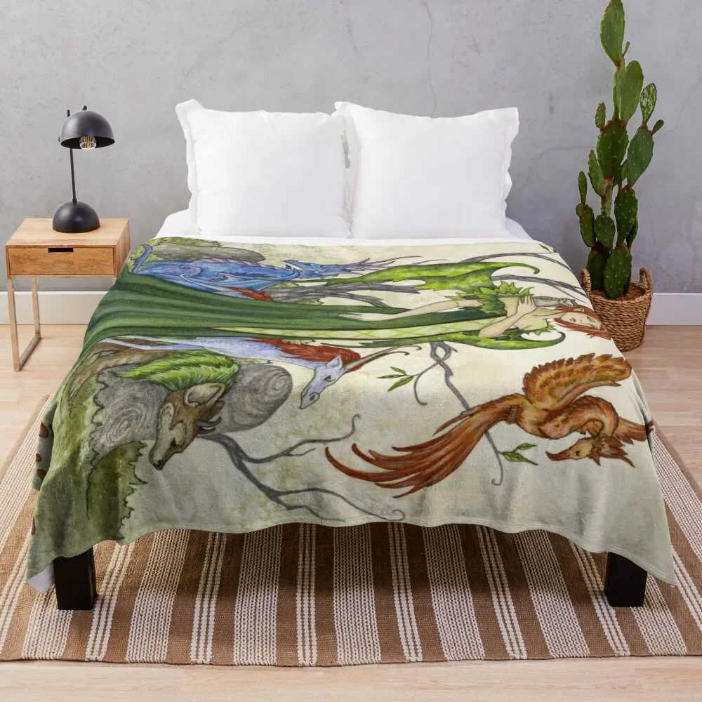 

Menagerie Throw Blanket Hairys Summer Beddings Blankets