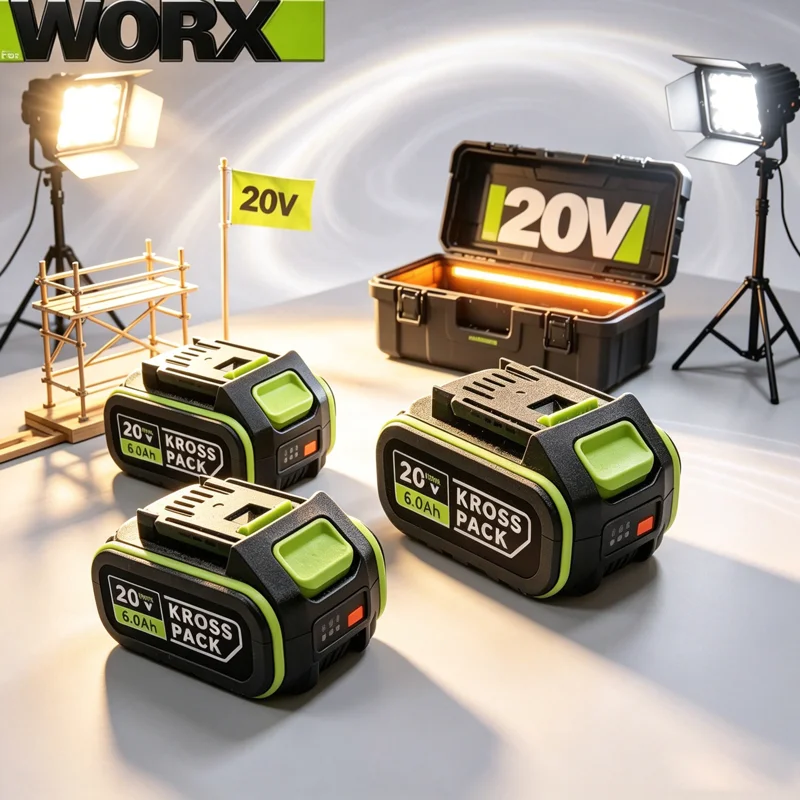 

20V 6000/8000mAh Replacement Lithium-ion Battery,for WORX WA3551 WA3551.1 WA3553 WA3641 WX373 Big Foot Model Power Tools