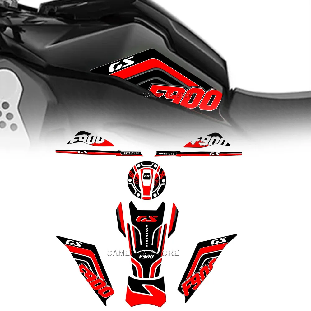 

Motorcycle Sticker Set - New 3D Epoxy Resin Waterproof Motorcycle Fuel Tank Floor Protection Sticker for BMW F900 GS ADV