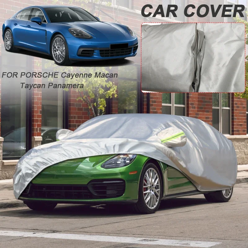 

Car 210T Polyester Waterproof Cover For BMW 1245Series I4 I5 Touring Hatchback Porsche Cayenne Coupe Macan Panamera Taycan Sedan