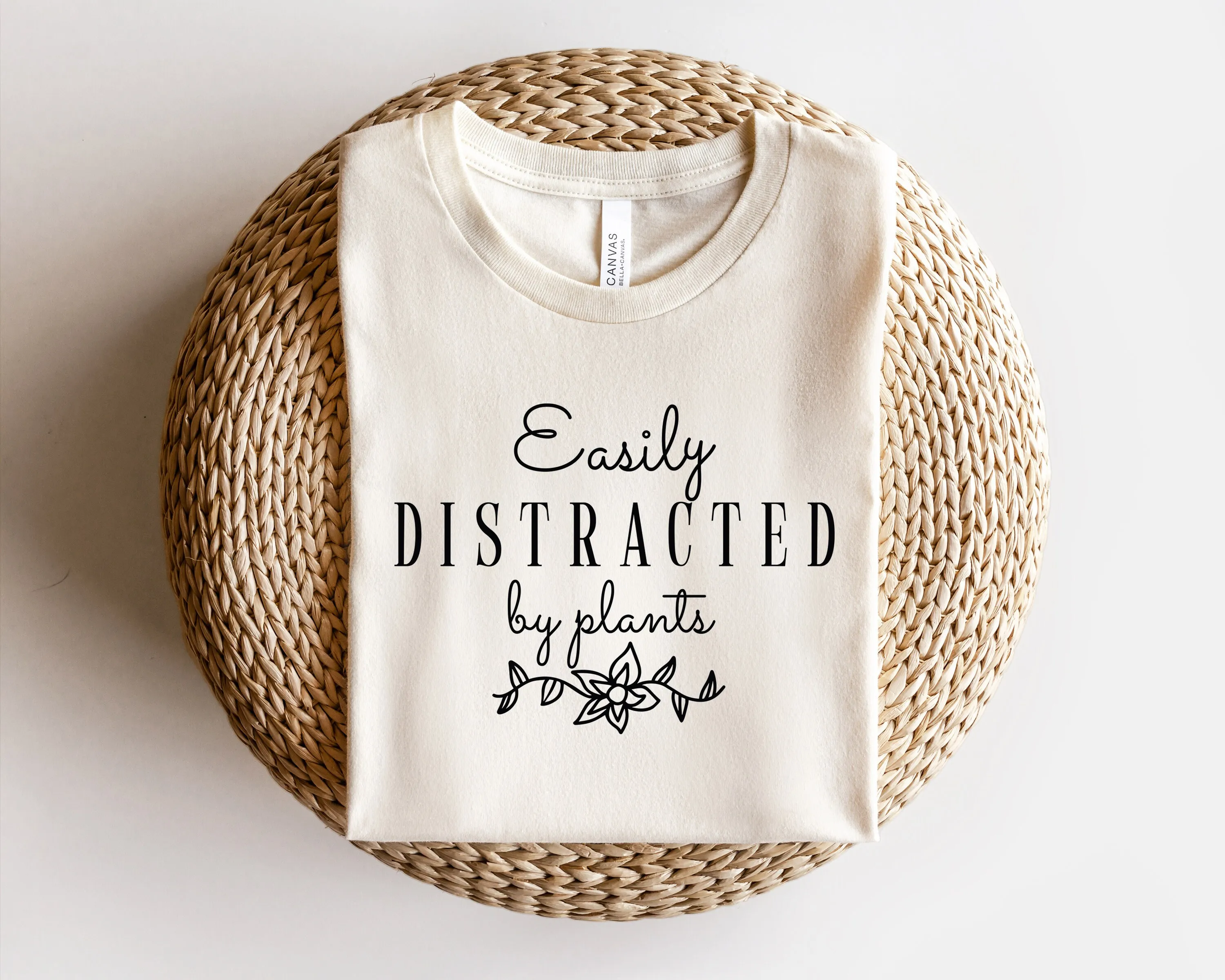 Easily Distracted by Plants Shirt Inspirational T Shirts Gift for Lover Gardening Mom