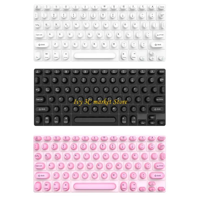 

D7YC Manicure Protections Silicone Keyboards Cover Raised For Laptops AntiDust Ergonomic Typing Soft Portable Accessory