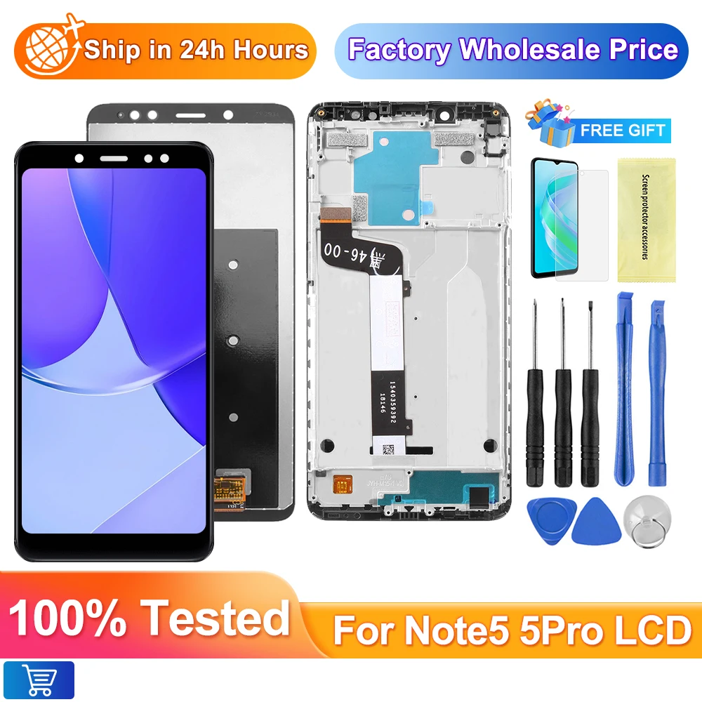 Getestet 5,99" Note 5 Pantalla für Xiaomi Redmi Note 5 Pro LCD Display Touchscreen mit Rahmen für Redmi Note 5 Pro Display MEI7S