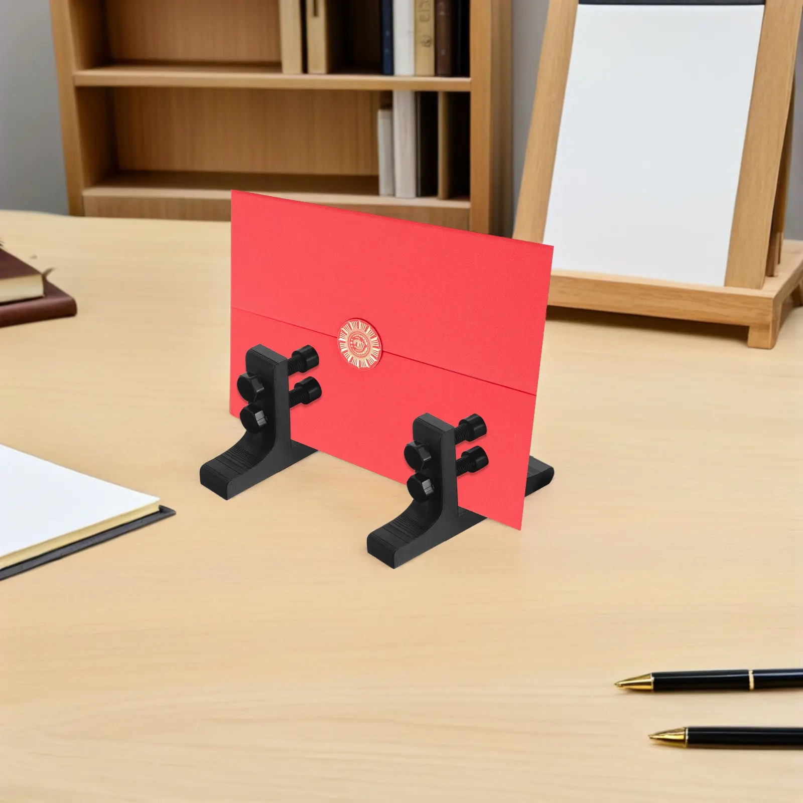 

1Pair Multifunctional Stand Bracket with Adjustable 12Mm Thickness for Mirrors Photos Certificates Desktop Display Holder