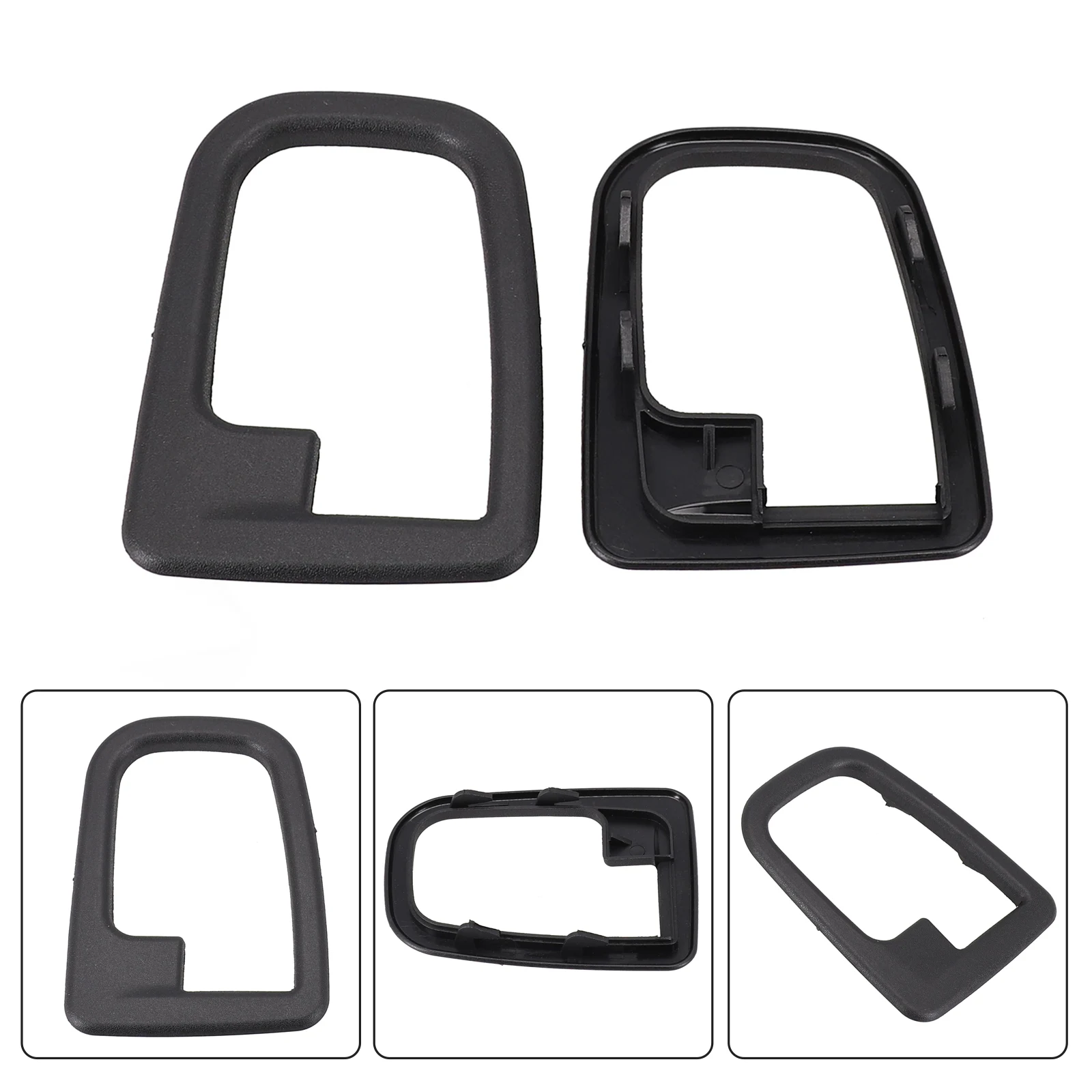 

Pair of Black ABS Interior Door Handle Covers for BMW 3 E36 Z3 M3 Easy Installation Improved Heat Sink Universal Fitment No