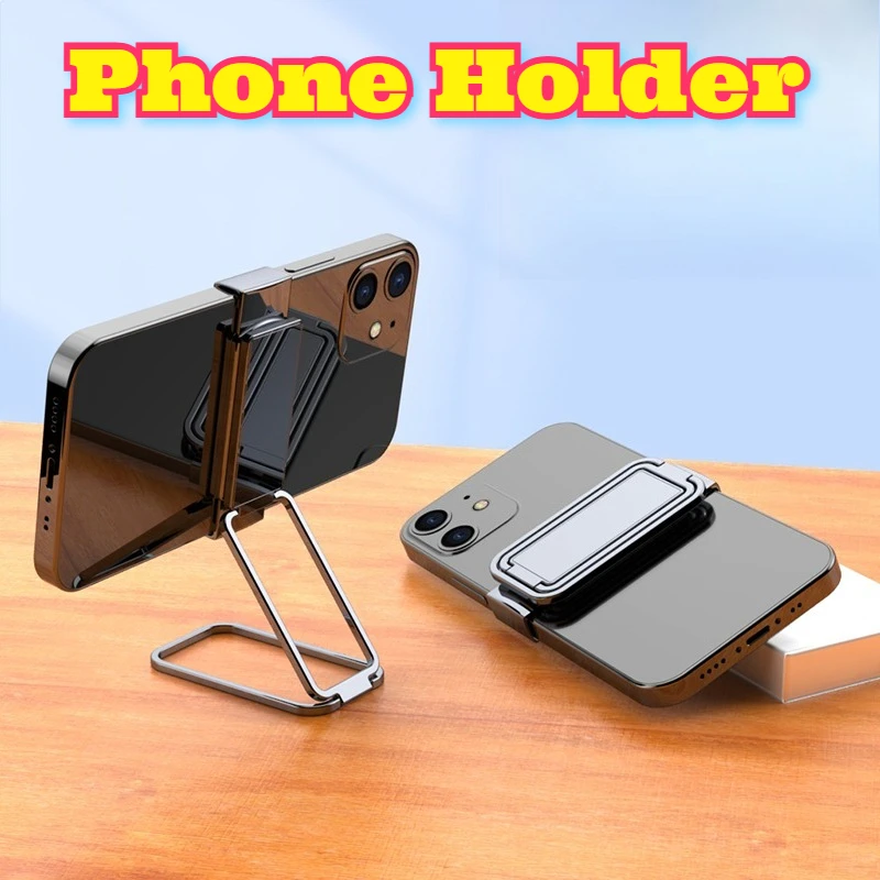 

Universal Clip Phone Holder Ring Stand Desktop Portable Foldable Adjustable Height Bed Live Streaming Video Recording Online