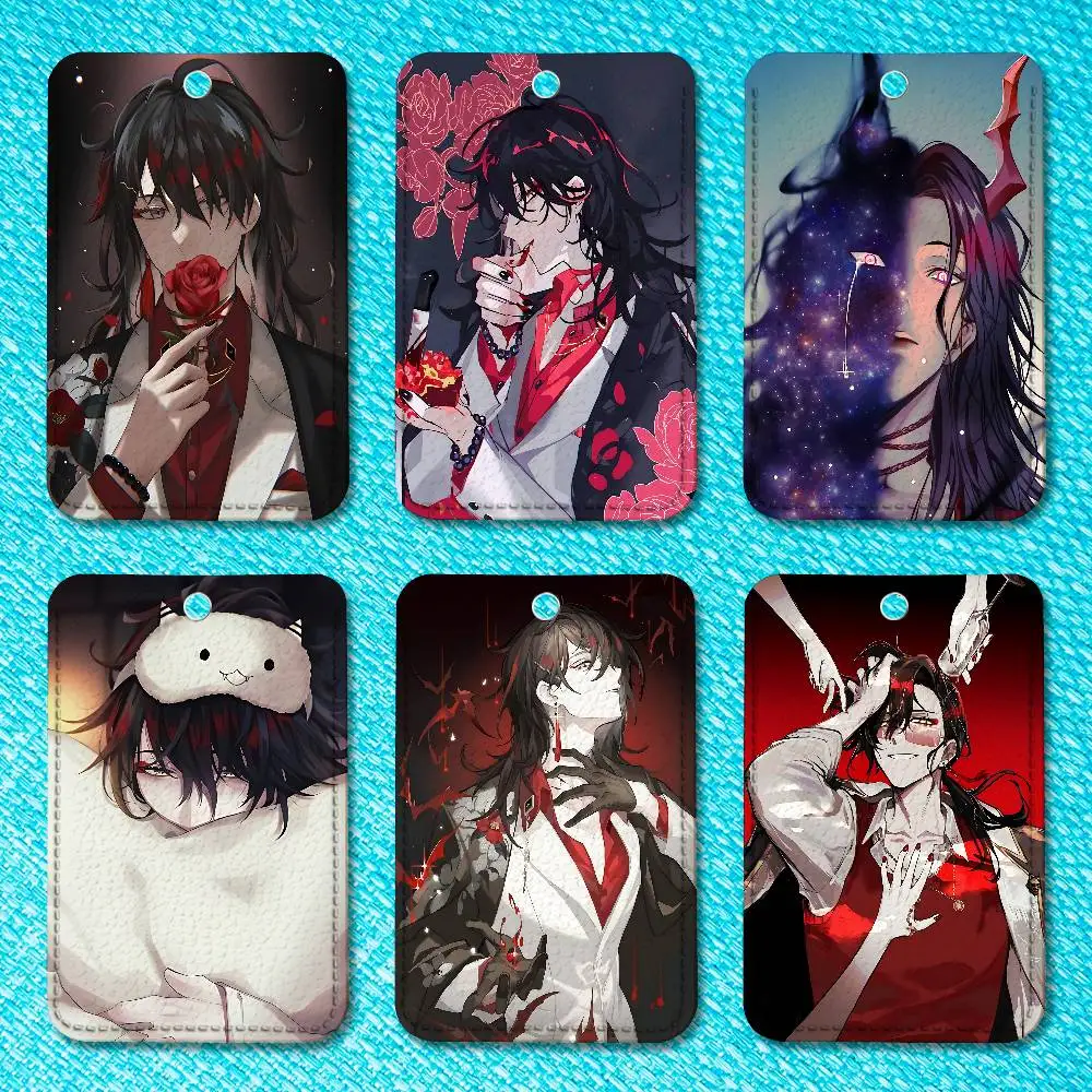 

Cute V-Vox A-Akuma Holder Keychain For Work Card Bank Business Holder Student Card Protective Case Bus Card