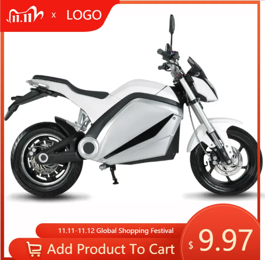 DXY Electric Bike MotoTec 72v 3000w White
