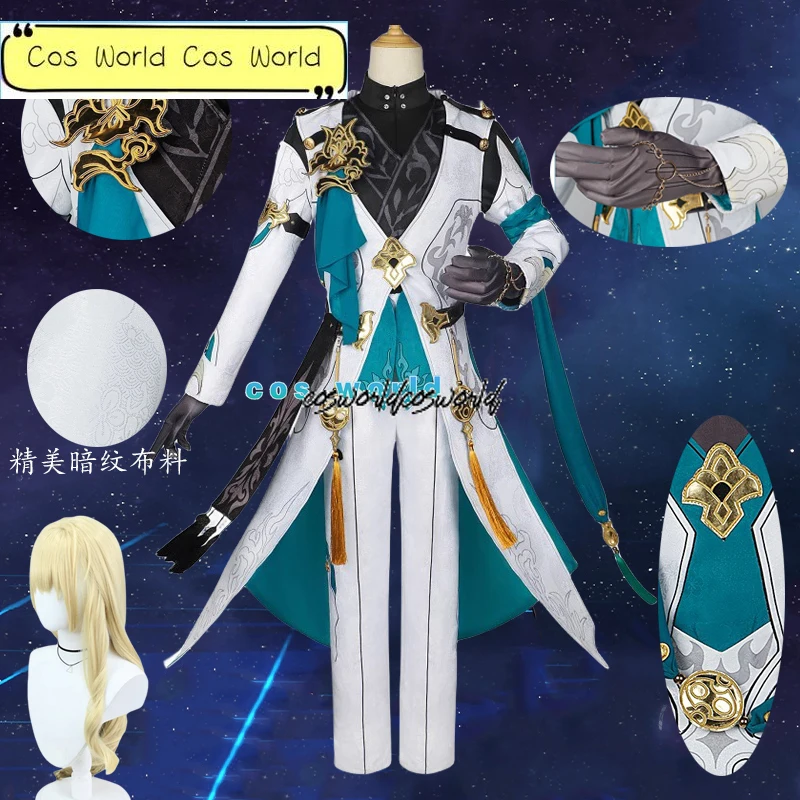 

Game Honkai Star Rail Luocha Cosplay Costume Uniform Wig Accessories Outfit Halloween Carnival Costumes Party for Men