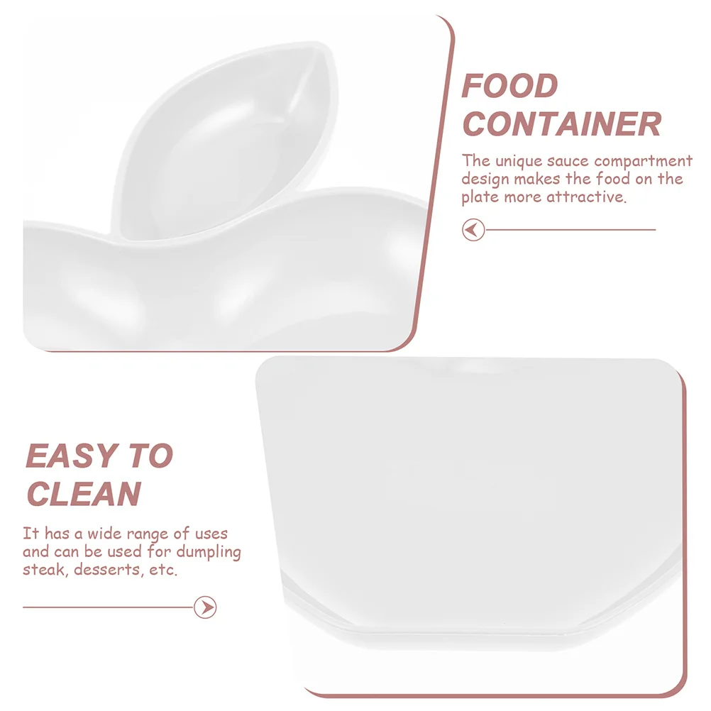 

8Pcs Dumpling Dessert Plate Portable Lightweight Multi-Function Candy Snack Tray Fruit Plate for Home Restaurant