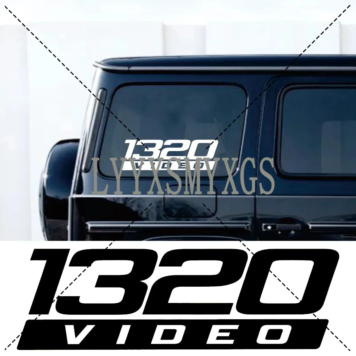 Personality Self-adhesive 1320 Videos Car Sticker Automotive Rear Window and Bumper Waterproof Vinyl Decal Decorative