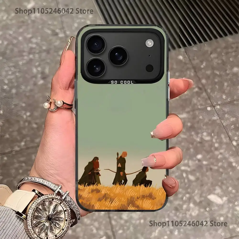 حلقات L-LordS R لهاتف Black Candy Matte Cover iPhone 17,16,15,14,13,12,11,Mini,Pro,E,SE4,XS,MAX #6