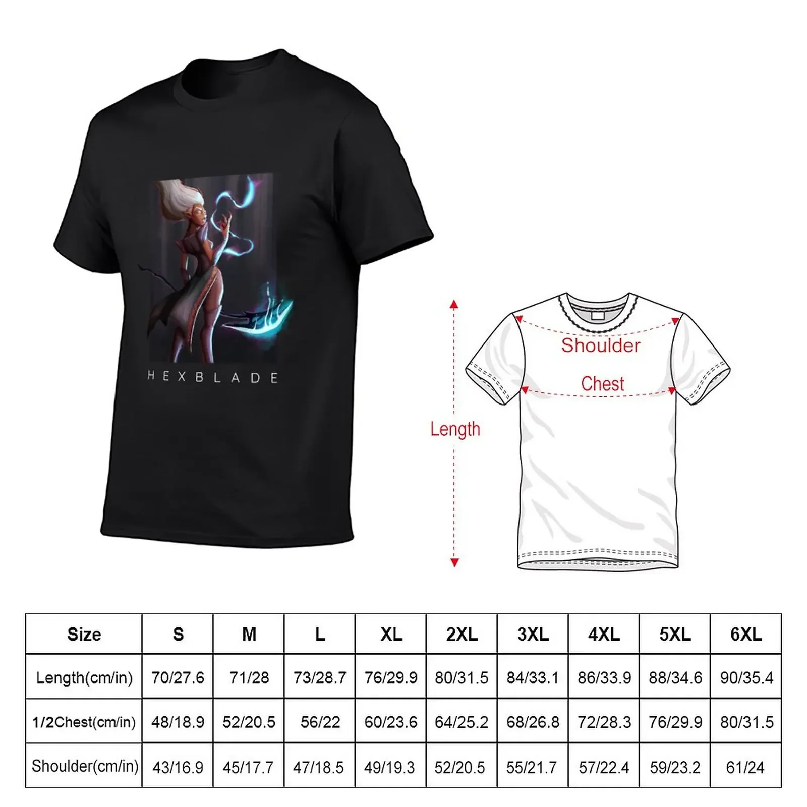 Hexblade Warlock T-Shirt summer clothes sweat Short sleeve tee mens graphic t-shirts anime