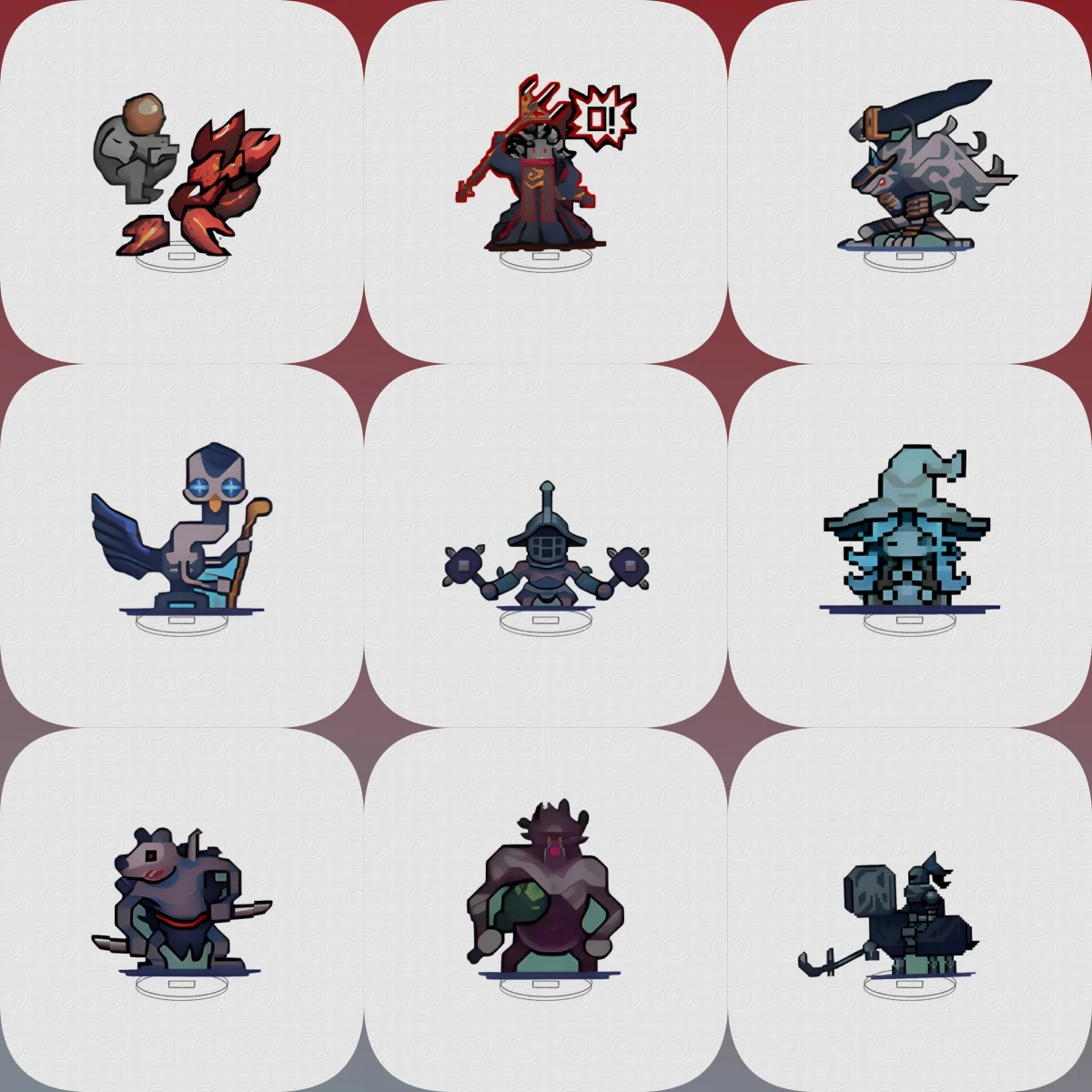 10 سنتيمتر شعبية الظلام الخيال آر بي جي لعبة الاكريليك حامل نموذج تأثيري شخصيات حلية اكسسوارات السلع جمع هدايا عيد الميلاد #1