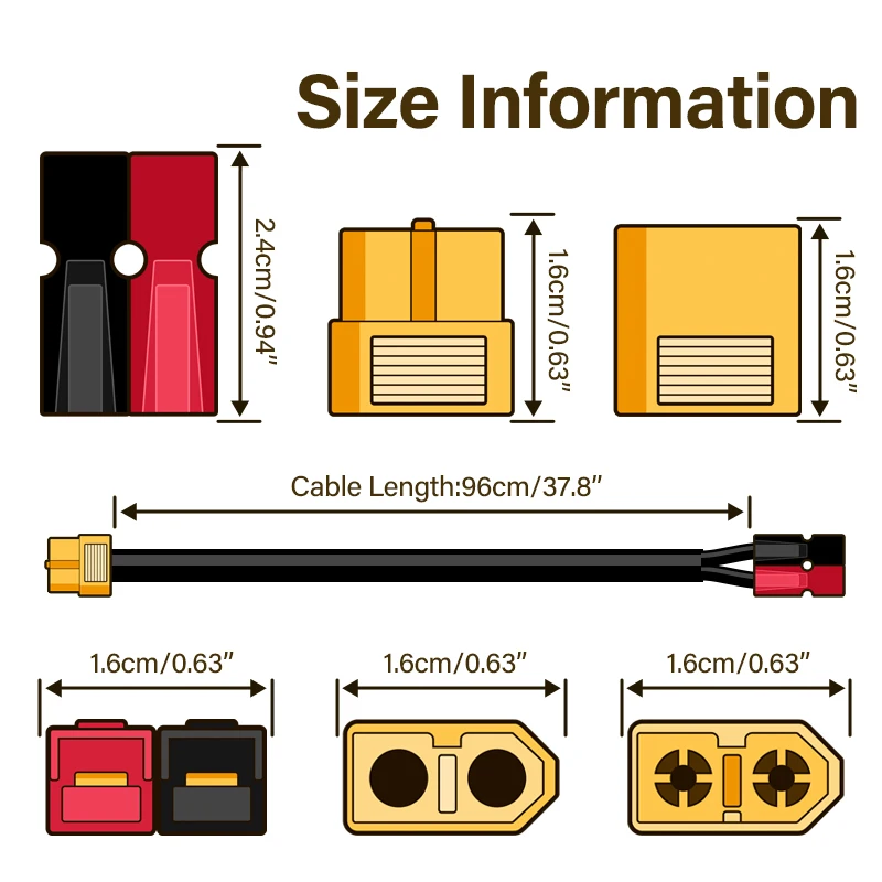 Ebike Motor Battery Connect Cable Anderson XT60 Male Female for BAFANG Mid Drive System 1000W BBSHD Motor E-Bike Accessories