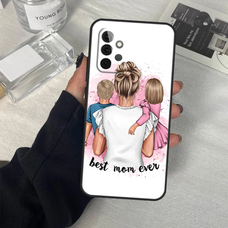 Baby Mom Daughter Girl Son Dad Case For Samsung Galaxy A53 A33 A23 A13 A14 A24 A34 A54 A52 A32 A22 A12 A51 A71 A21S Cover