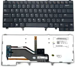 US Layout Replacement Keyboard with Backlight Pointer fo Dell Latitude E5420 E5430 E6220 E6320 E6330 E6420 E6430 E6440 Series