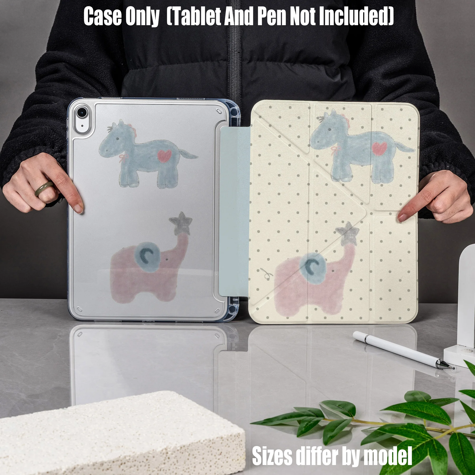 

Минималистичный чехол для iPad с серым акриловым принтом в виде сердца, для Apple iPad Pro 12.9, Air 3, Mini 5, 9-го поколения