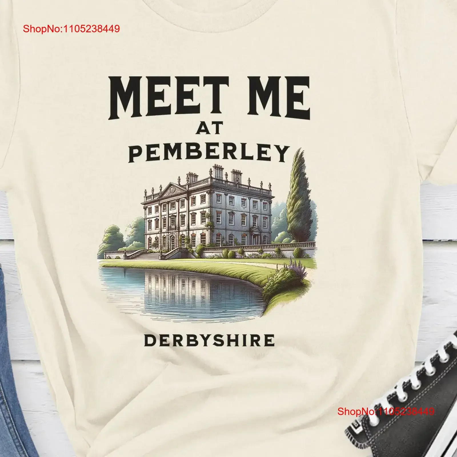 Pemberley Estate T Shirt Step into the World of Jane Austen Pride and Prejudice Regency Era Regencycore Book lover teeshirt