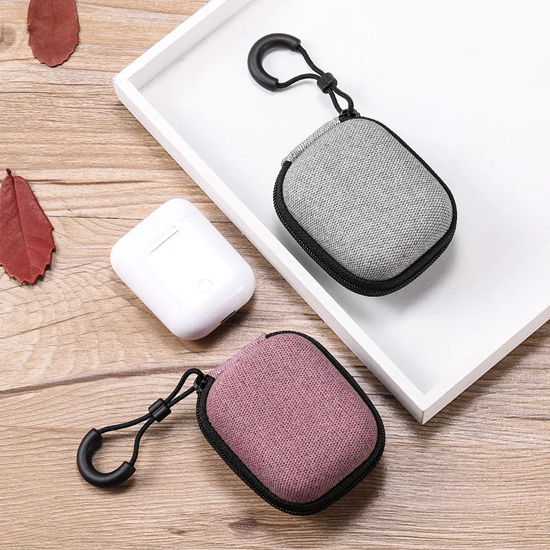 2pcs Charging Bin Storage Bag For Airpods Headphones Earphones Mini Portable Waterproof Storage Box For HUAWEI XIAOMI Canalphone