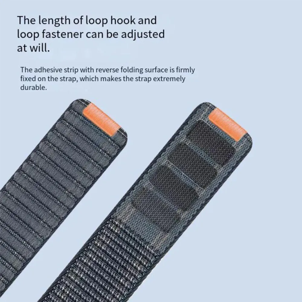 20/22/26mm Nylon Loop Strap for Garmin Tactix/Quatix8 51/47mm Wave Pattern Braided Bracelet for Forerunner 970/Instinct 3 Correa