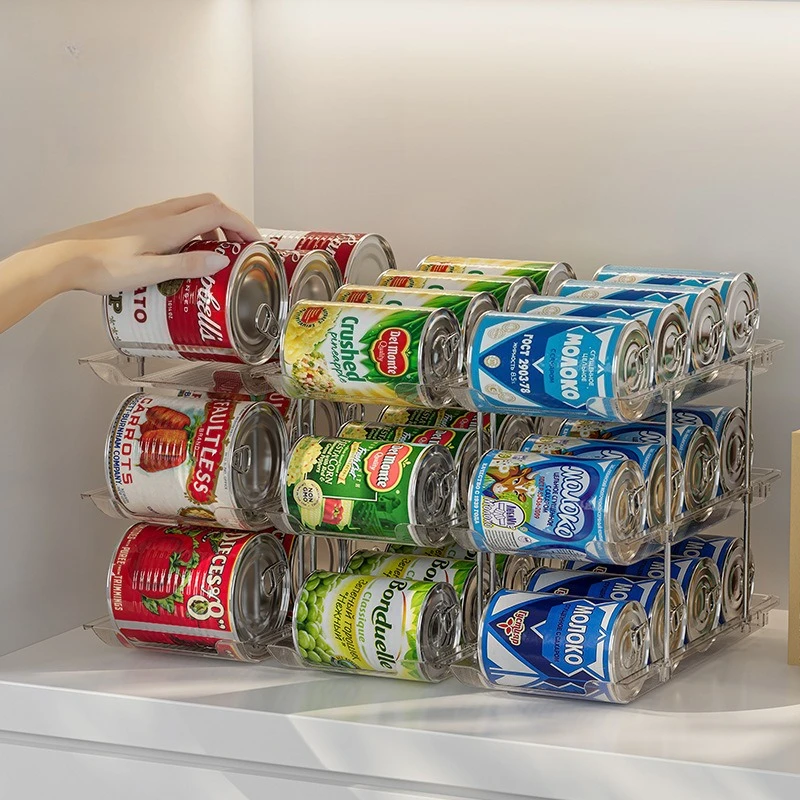 

Can Organizer for Pantry Can Storage Organizer Pantry Soda Can Organizer for Fridge Automatic Rolling Stackable Canned
