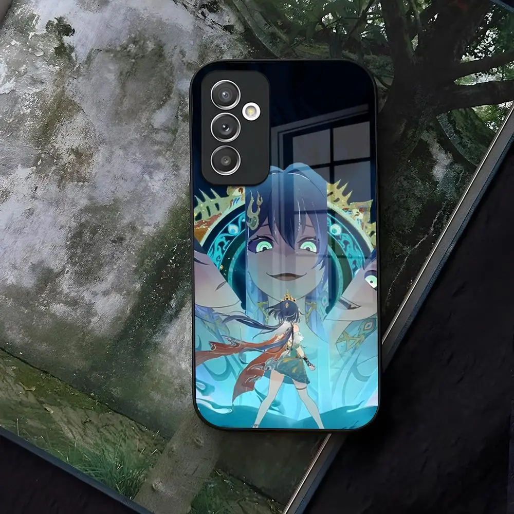 

Honkai Star Rail Yunli стеклянный чехол для телефона Samsung Galaxy S24 S22 S20 S23 S21 Ultra Fe Plus A34 A54 A24 A52 A53 M54 Coque