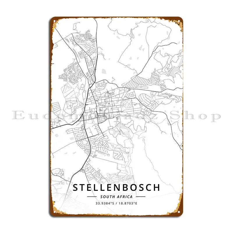 

Металлический плакат Stellenbosch из Южной Африки, Киноклуб, паб, обычный классический жестяной плакат