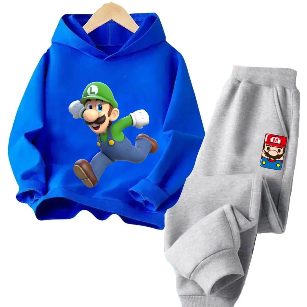 

New 2025 Super Mario Bros Casual Comfort Pullover Hooded 3D Printing Sweatshirt Clothes Boys Girls From Children's Clothing